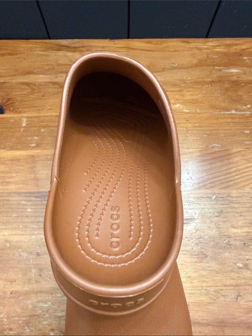 CROCS Dylan Clog Slide in Cognac - Picture 6 of 7